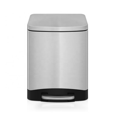 kitchen plastic liner 20L stainless steel foot pedal trash bin with lid