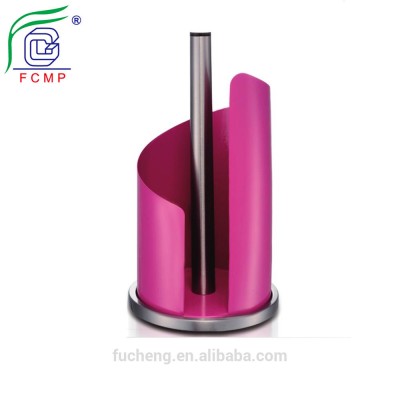 New design metal stainless steel standing paper holder for bathroom kitchen